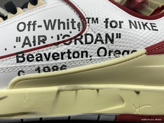 Rep White 2 Off-White Jordan DJ4375-106 Low Red Retro SP 0610